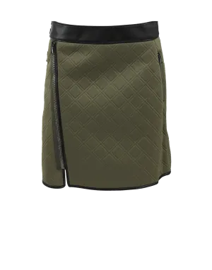 A-Line Biker Wrap Skirt