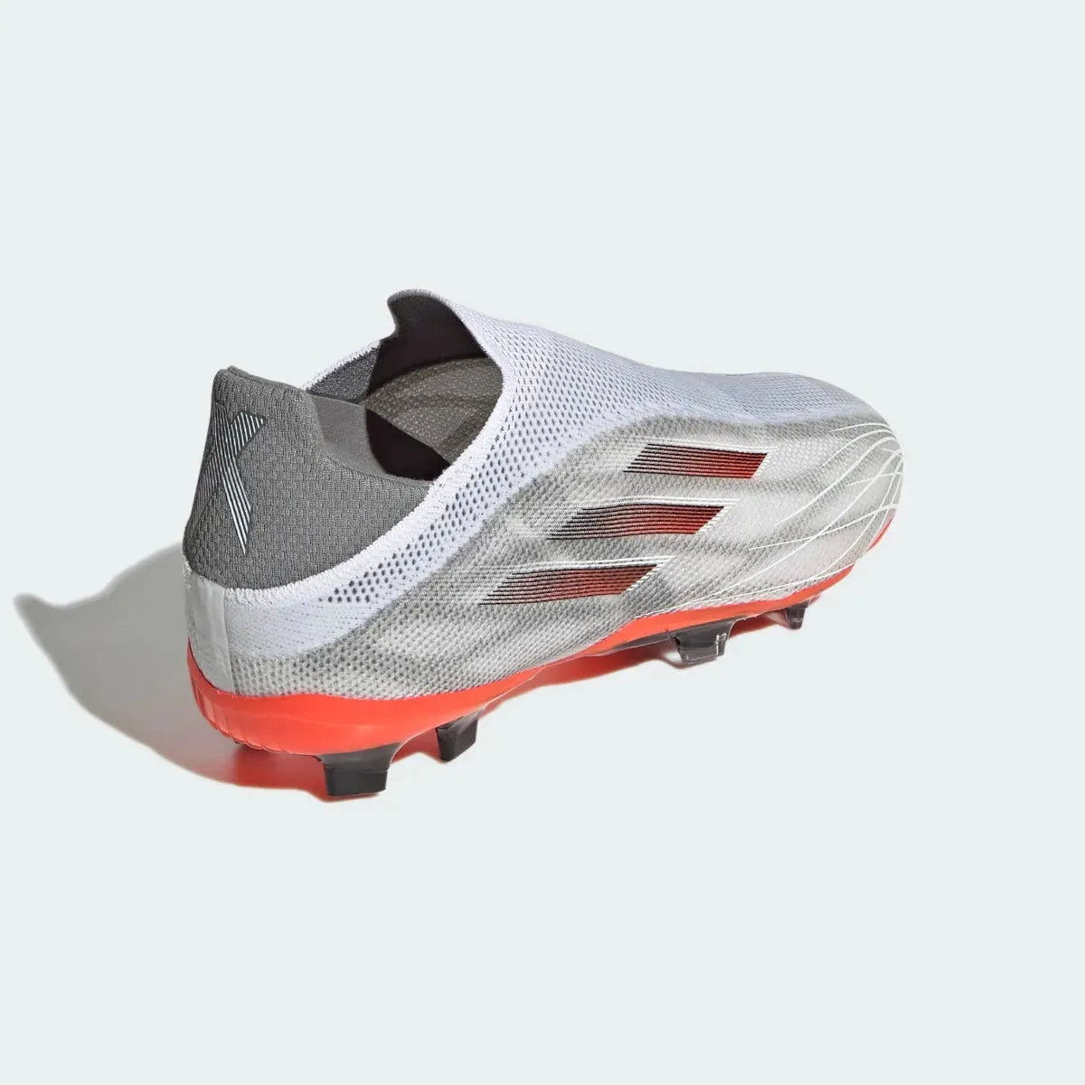 Adidas JR X Speedflow   FG - White-Iron Metallic