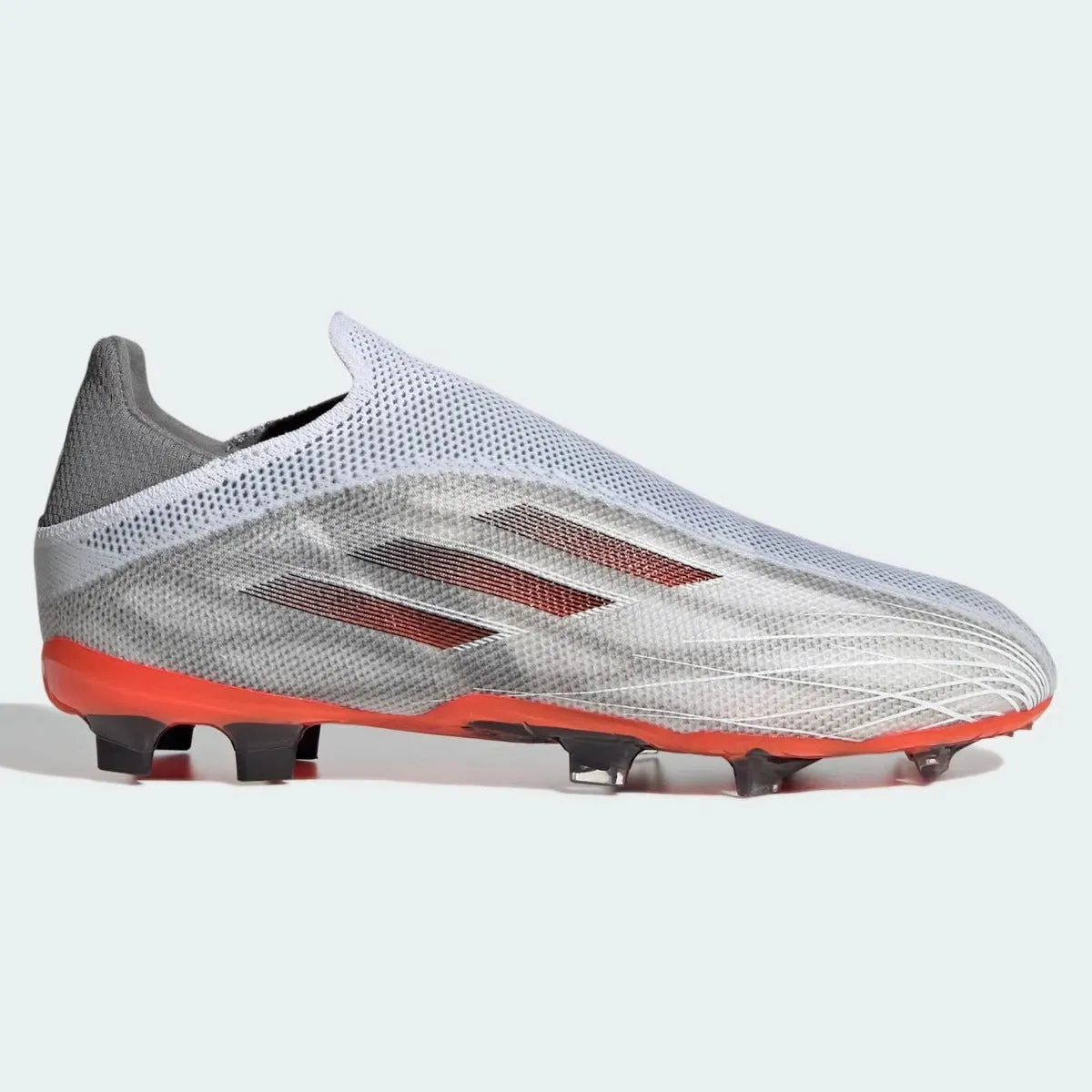 Adidas JR X Speedflow   FG - White-Iron Metallic