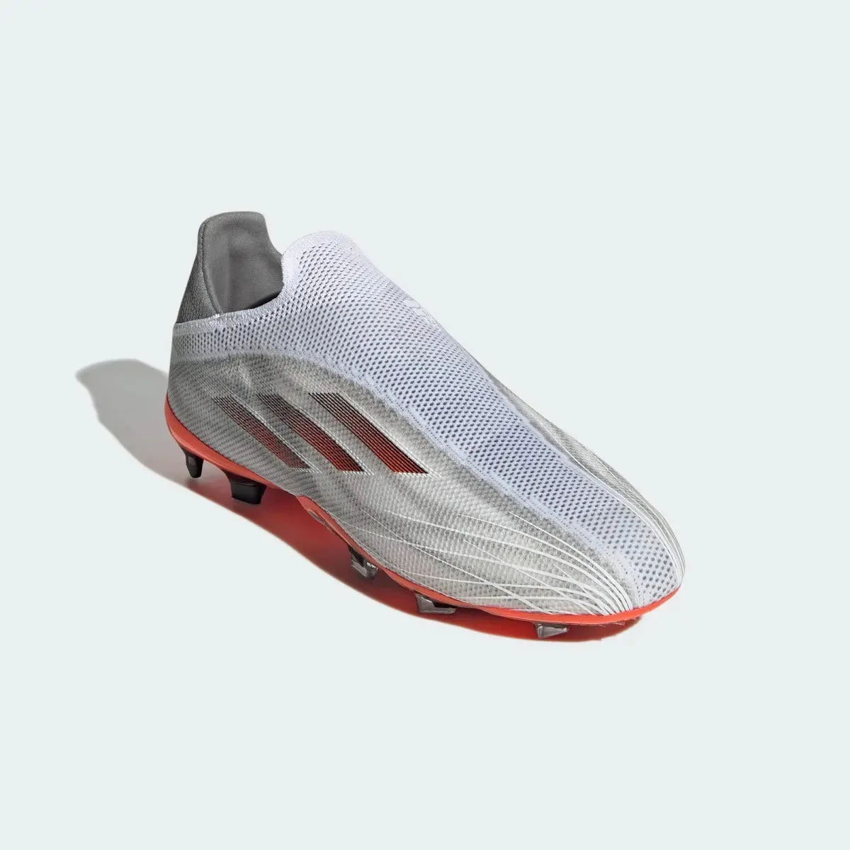 Adidas JR X Speedflow   FG - White-Iron Metallic