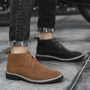 Beemzen - Stijlvolle Heren Boots van Suède, Comfortabele Chelsea Schoenen