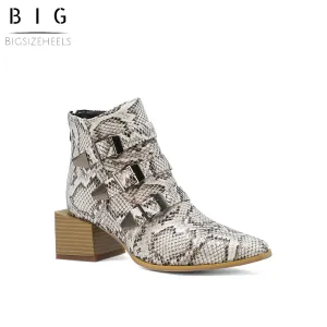 Bigsizeheels American West Chelsea ankle boots - Snakeskin