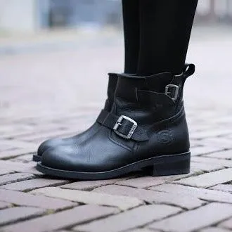 Biker boots short - black
