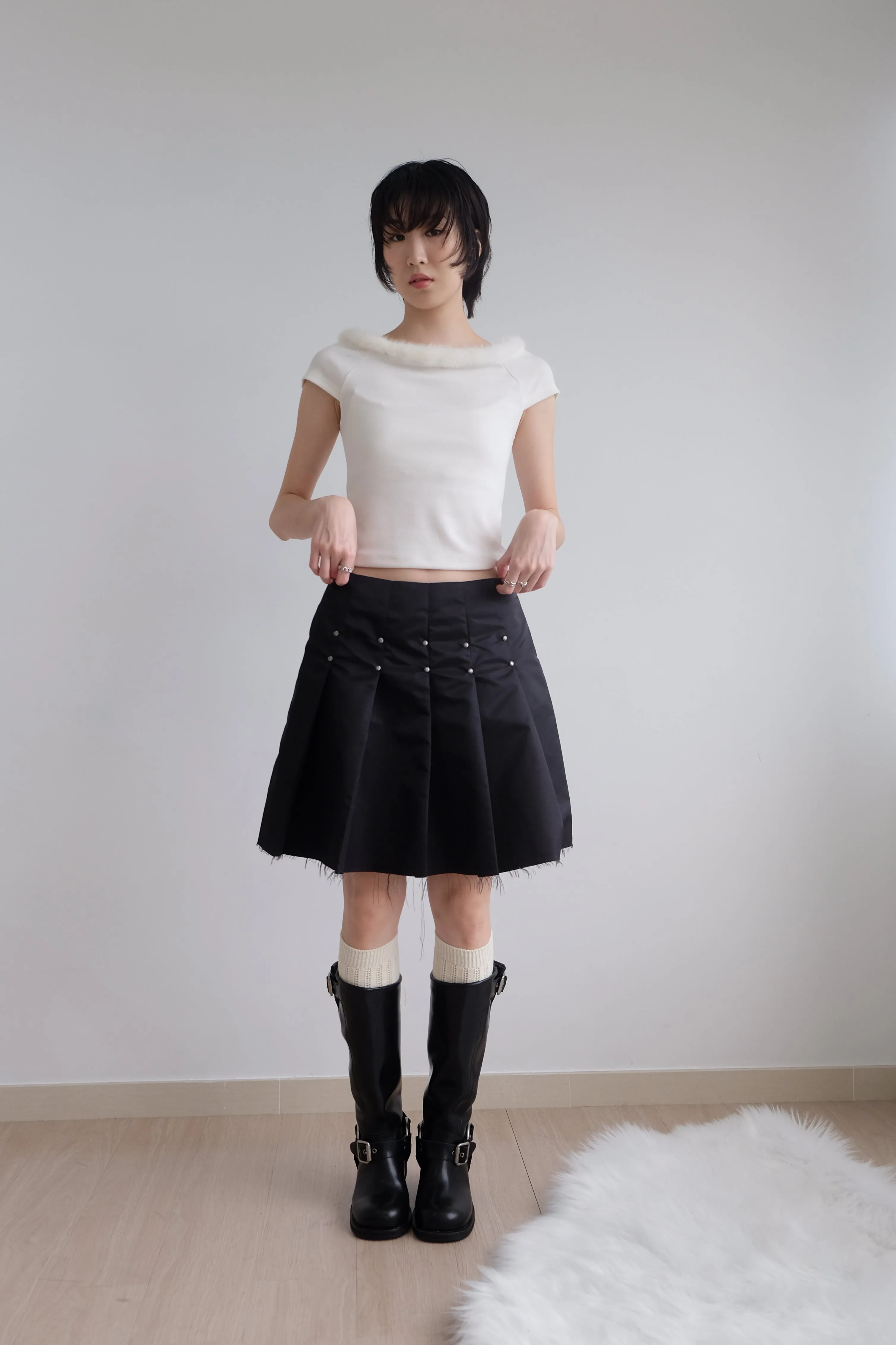 ✨推！Biker Cowhide Leather Boots