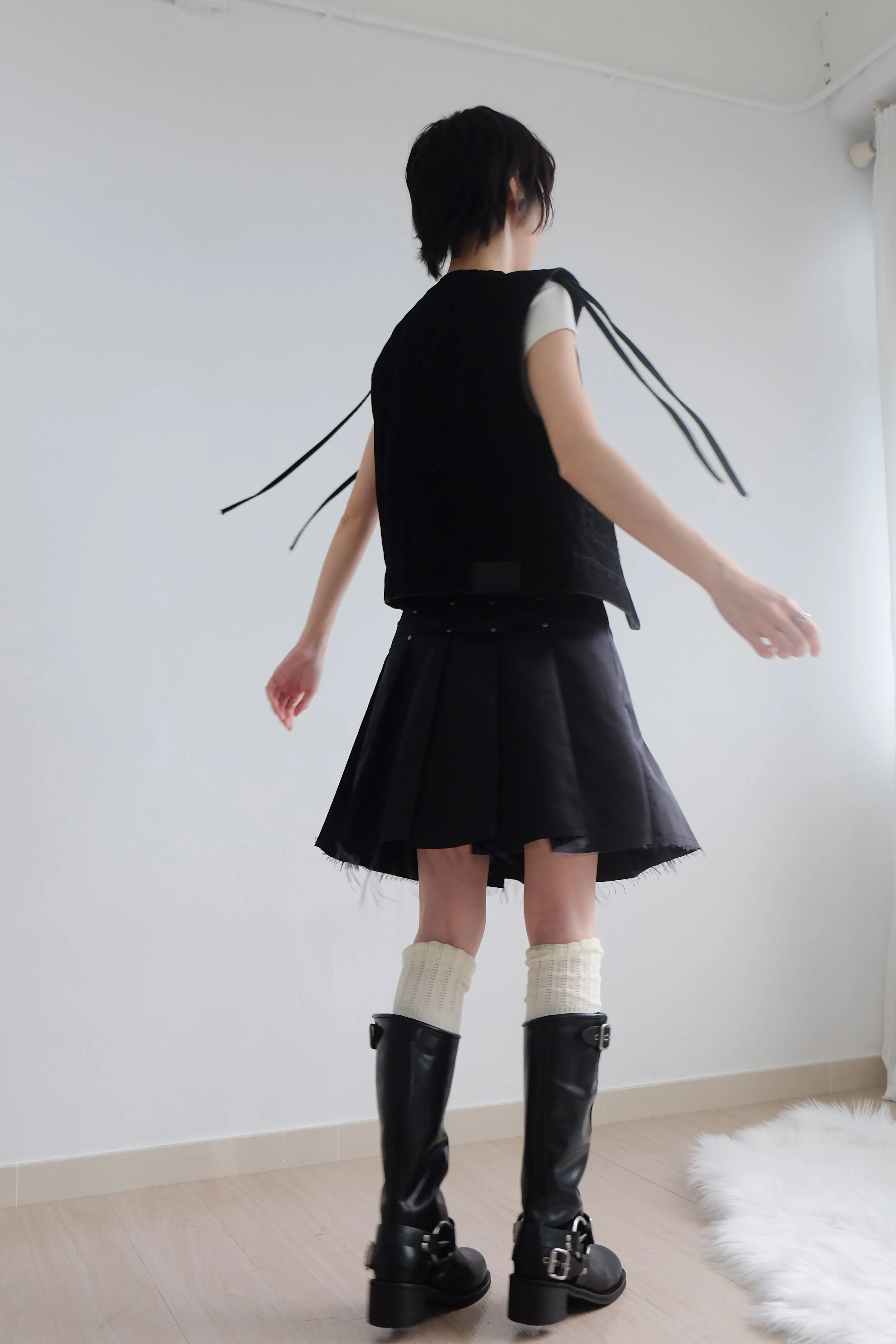 ✨推！Biker Cowhide Leather Boots