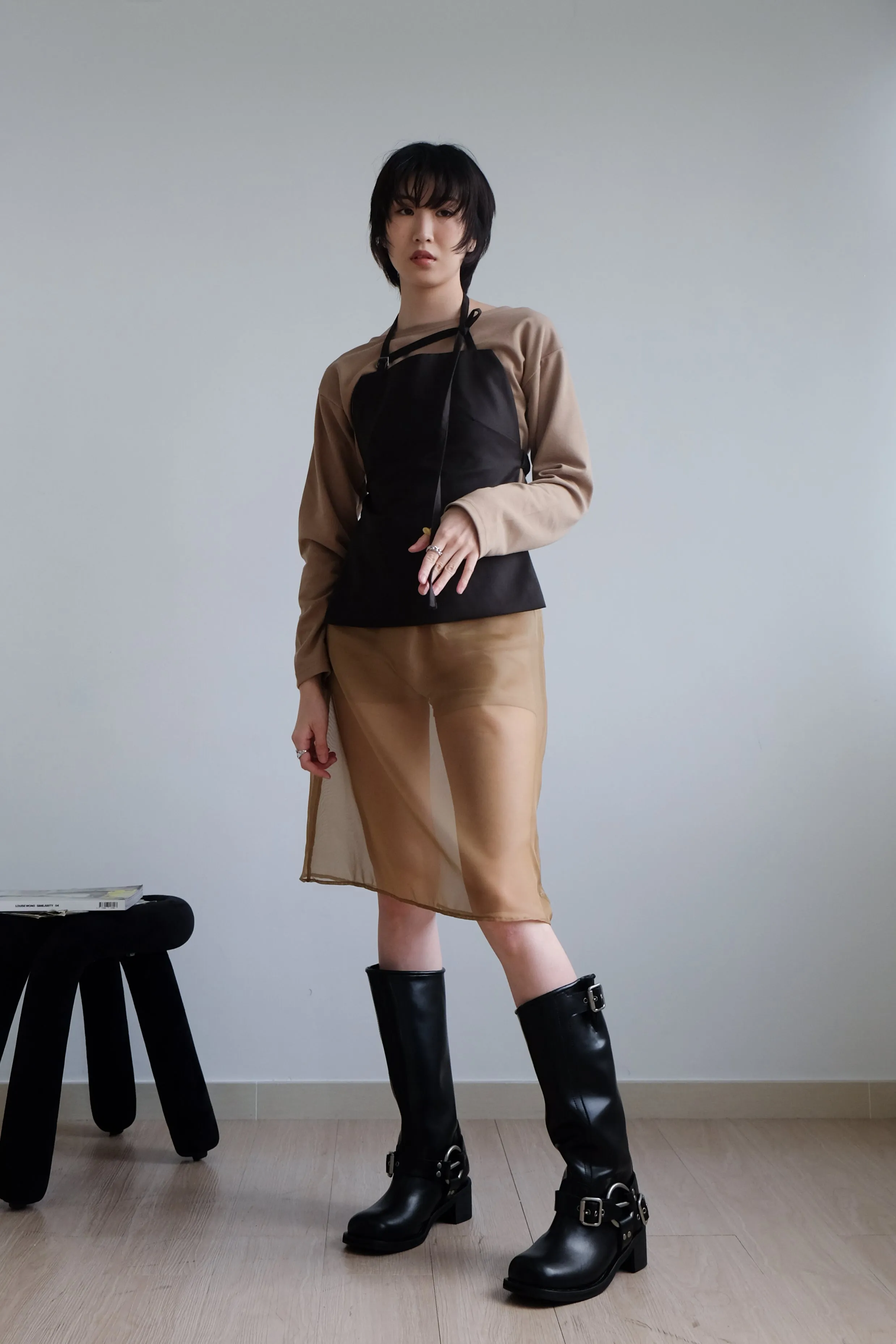 ✨推！Biker Cowhide Leather Boots