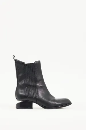 Black Leather Anouck Chelsea Boot