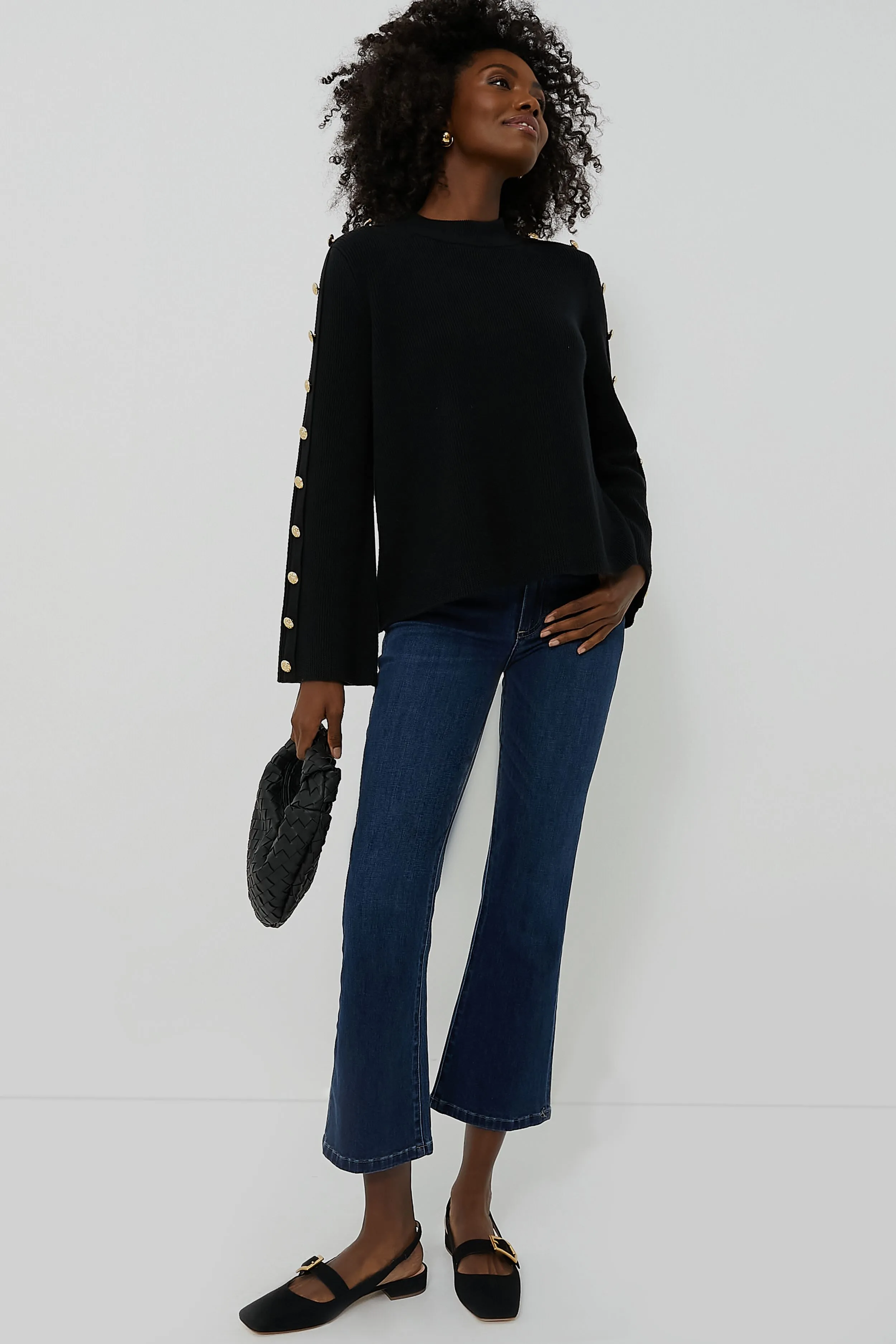 Black Suede Mandolin Flats