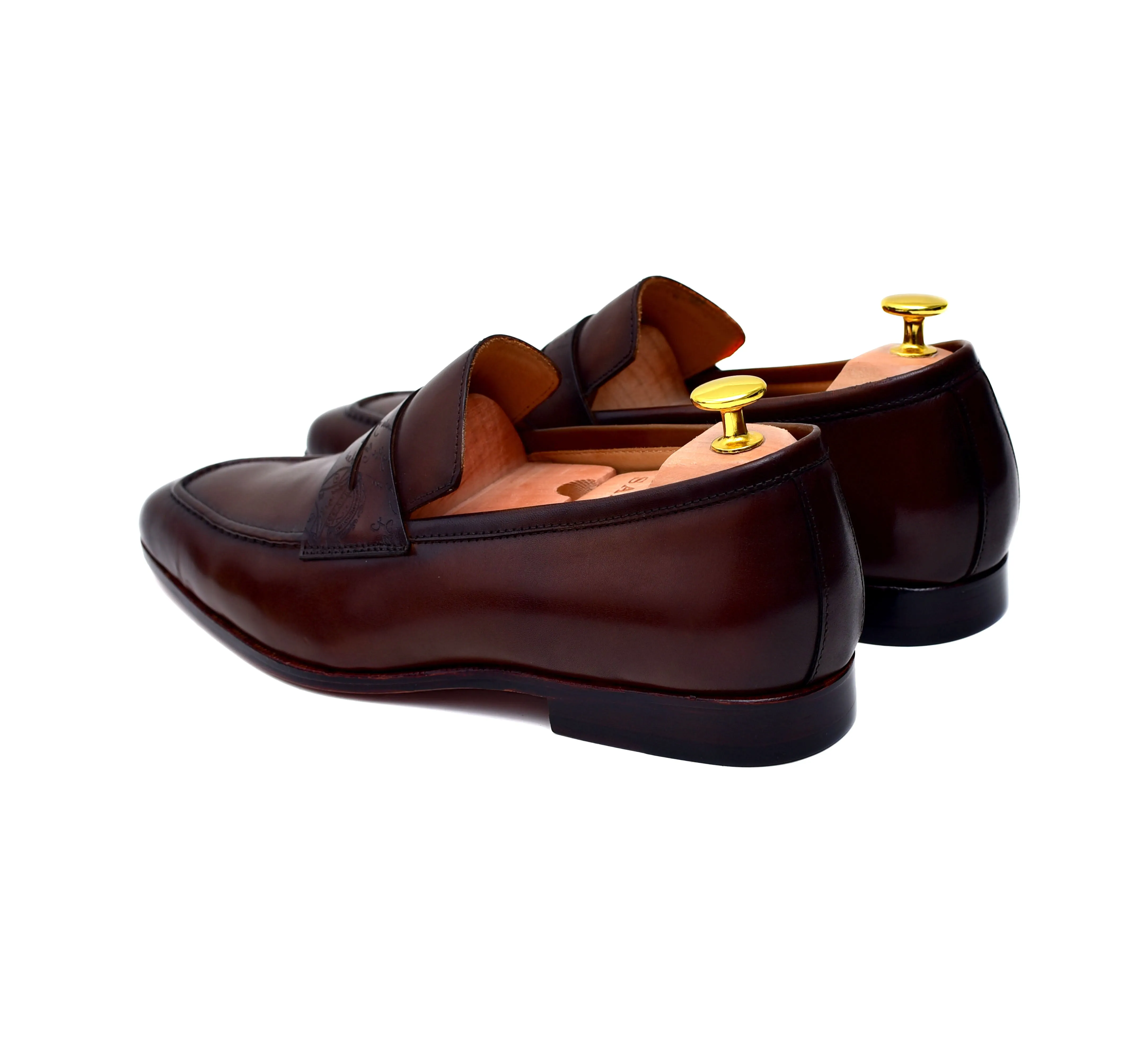 Carrera II - Brown Calf Penny Loafers