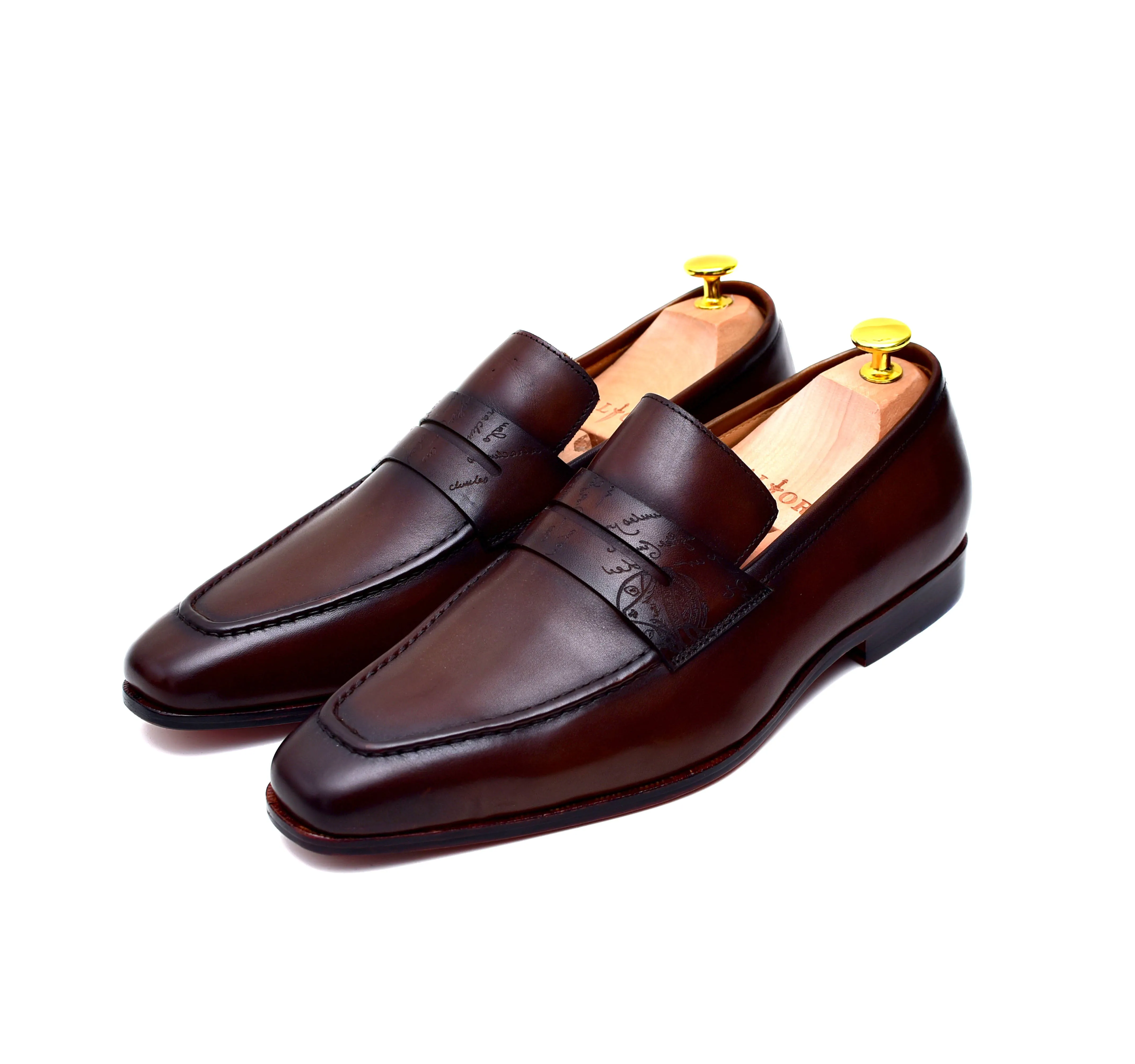 Carrera II - Brown Calf Penny Loafers