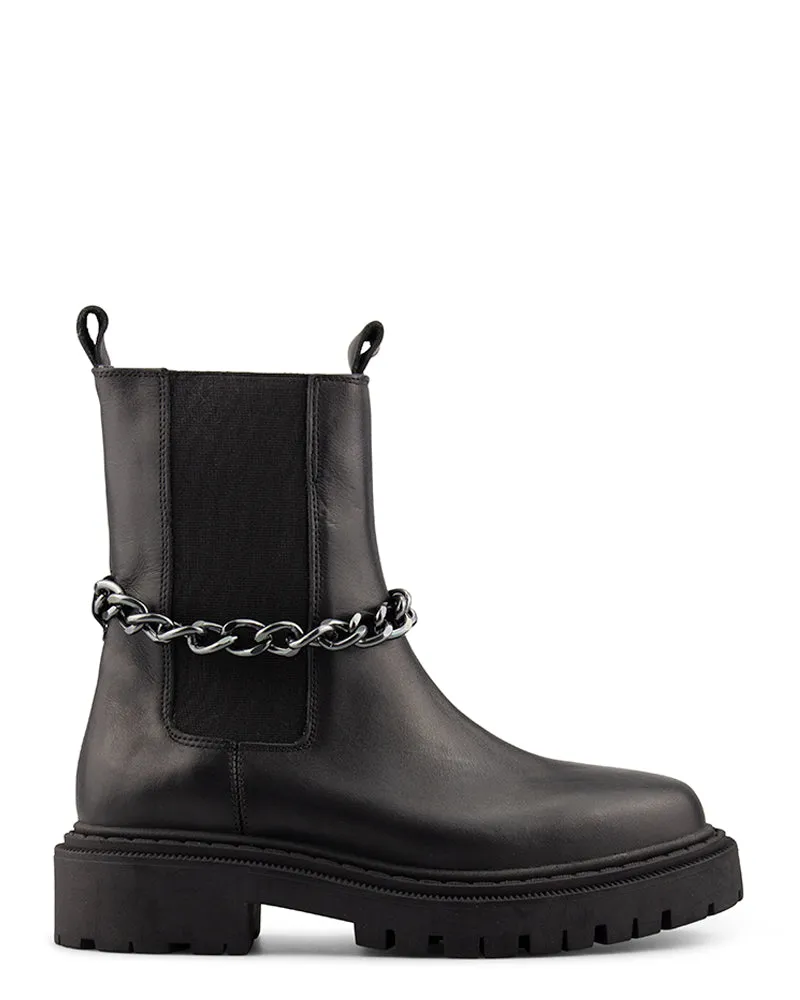 Chelsea Chain biker boots - back