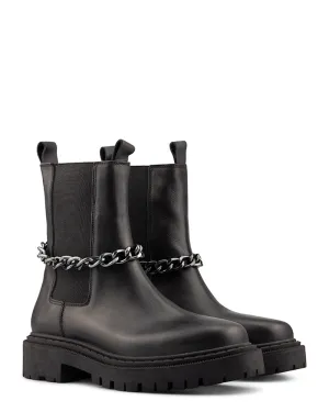 Chelsea Chain biker boots - back