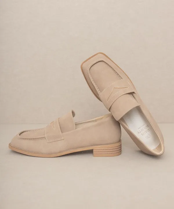 Chic Square Toe Loafers