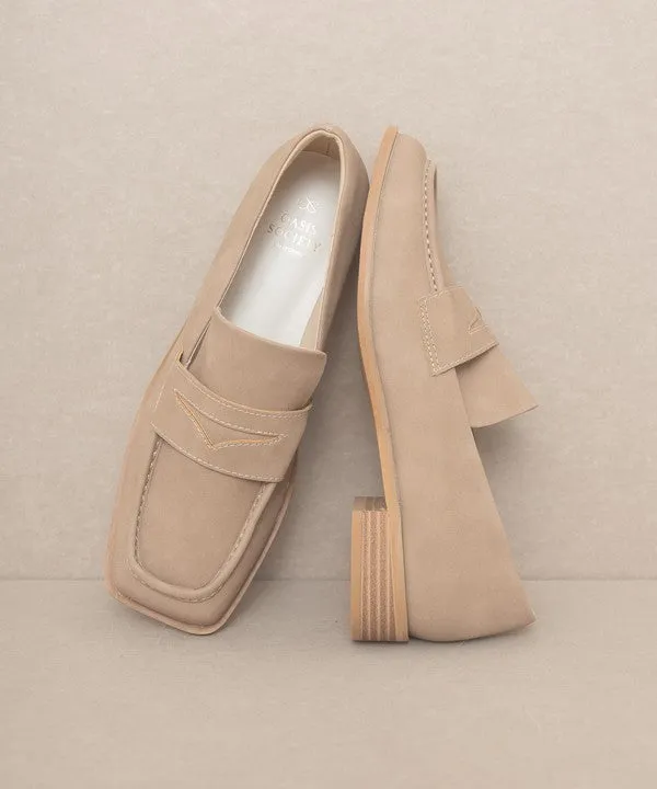 Chic Square Toe Loafers