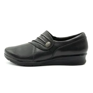 Clarks Hope Slipon Loafers Leather Black Colour For Women