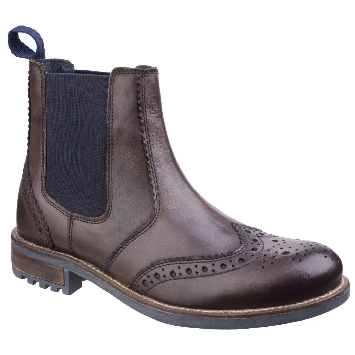 Cotswold Cirencester Dark Brown Mens Full Grain Leather Boots