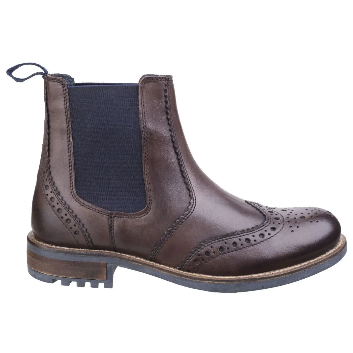 Cotswold Cirencester Dark Brown Mens Full Grain Leather Boots