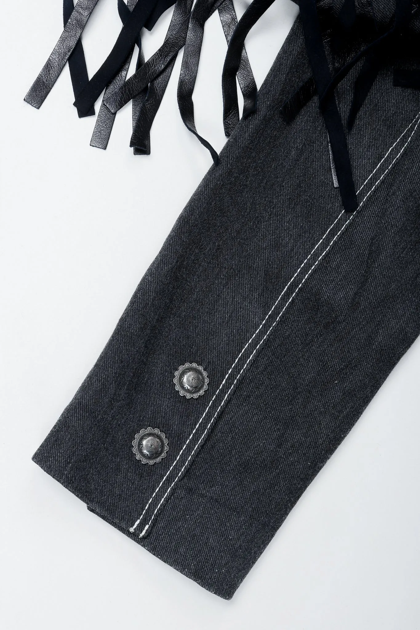 Denim Yoke Fringe Jacket