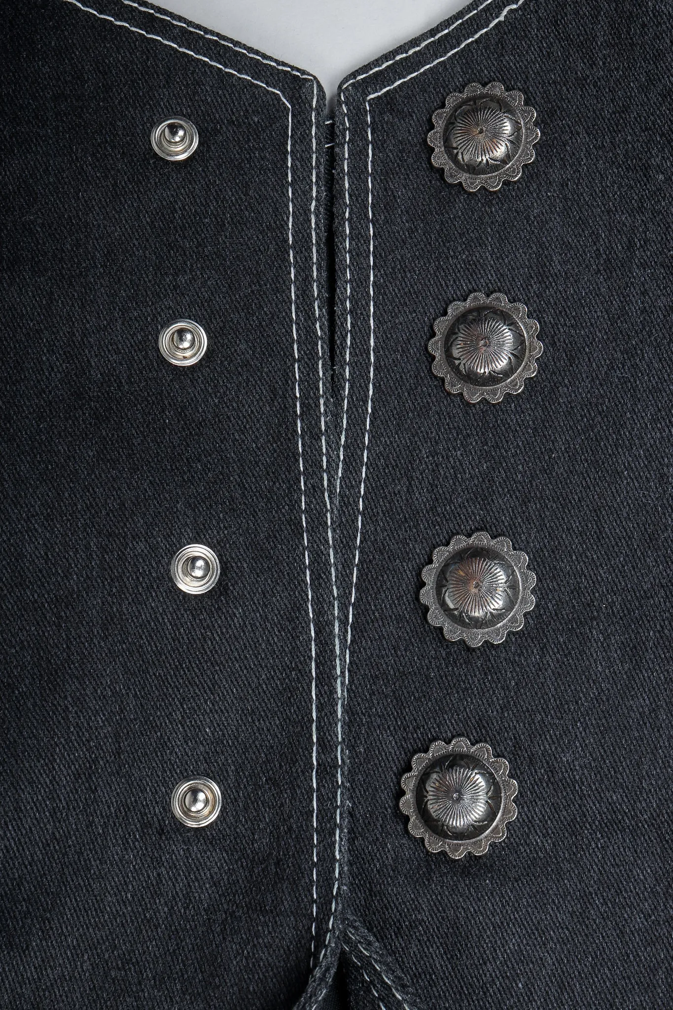 Denim Yoke Fringe Jacket