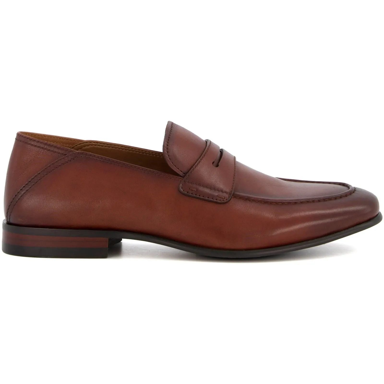 Dune Sync Leather Men's Tan Loafers