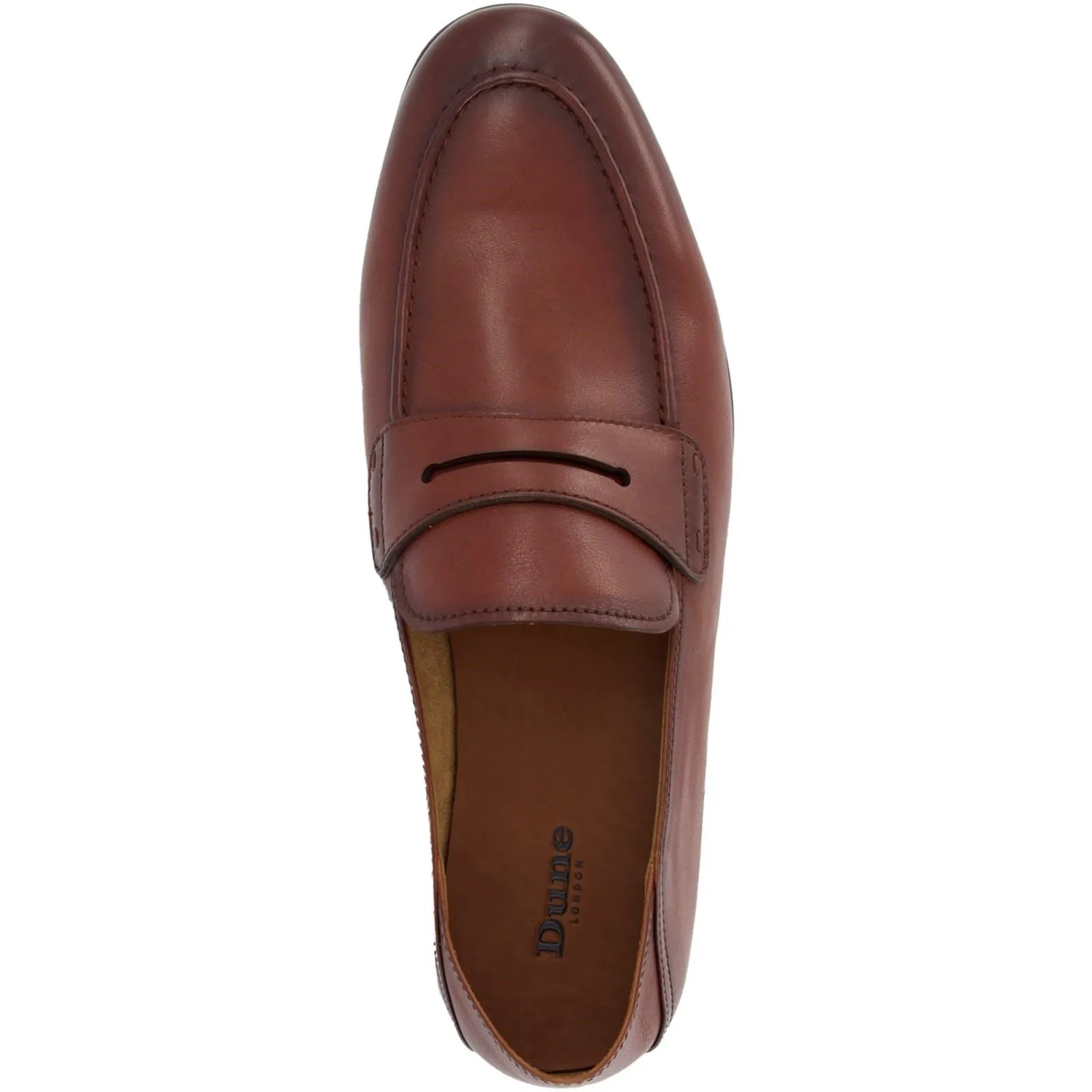 Dune Sync Leather Men's Tan Loafers