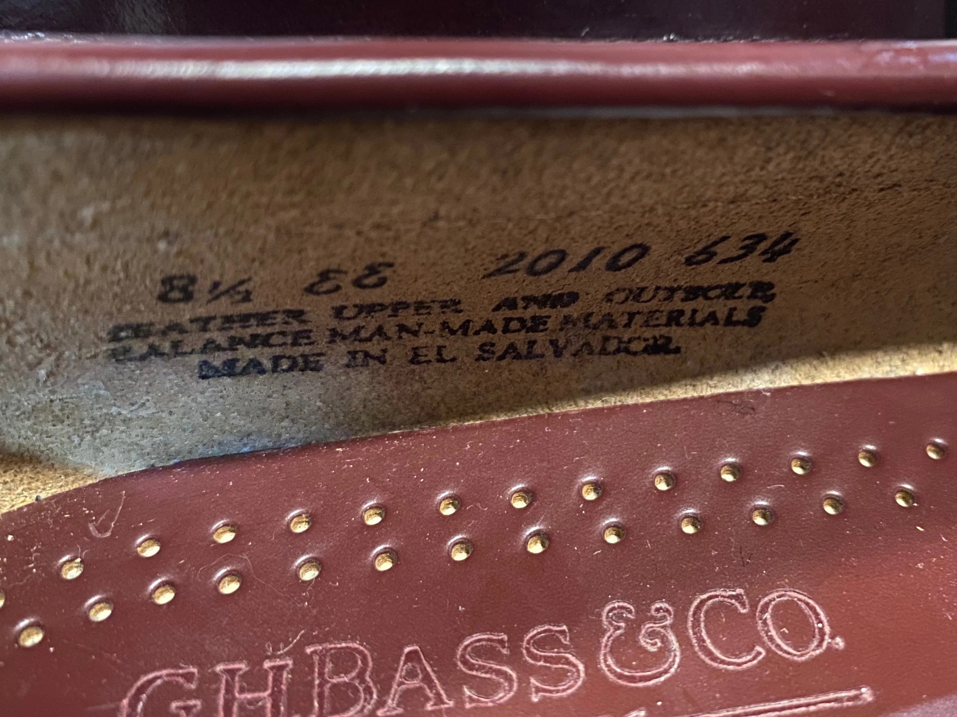 G.H Bass & Co Weejuns Loafer Shoes 8.5M 41/42 NWOT (El Salvador), SOLD