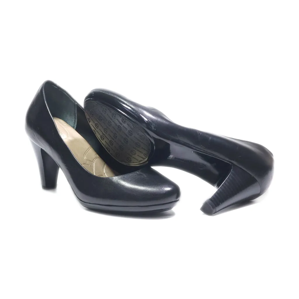 Giani Bernini Mid-Heel Shoes Leather Black Colour For Women