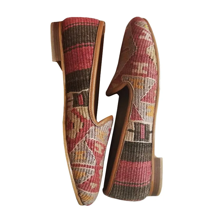 Handwoven Wool Kilim Women's Loafer (Bibi) Size 35 (5)