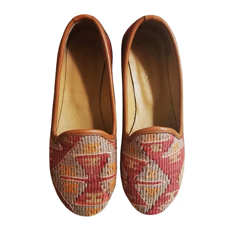 Handwoven Wool Kilim Women's Loafer (Bibi) Size 35 (5)