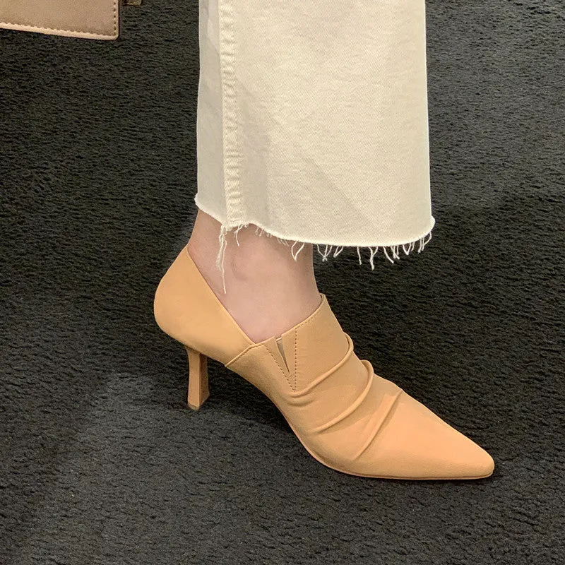 High Heel Loafer Pumps - Zissy