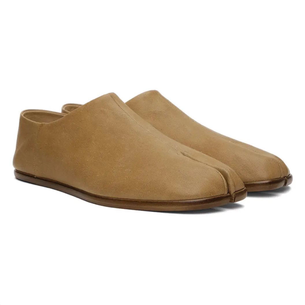 Leather Tabi Loafers