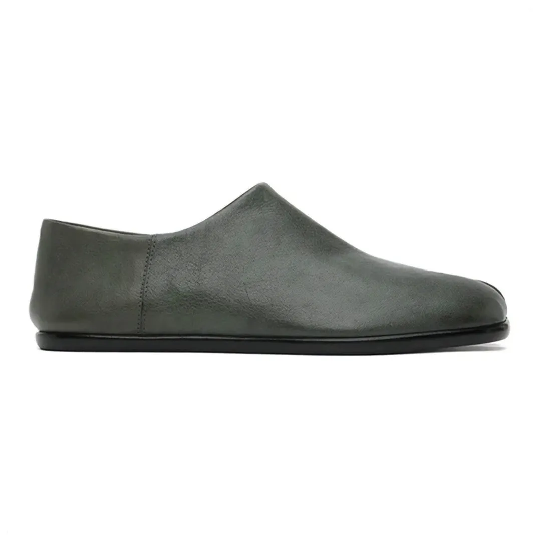 Leather Tabi Loafers