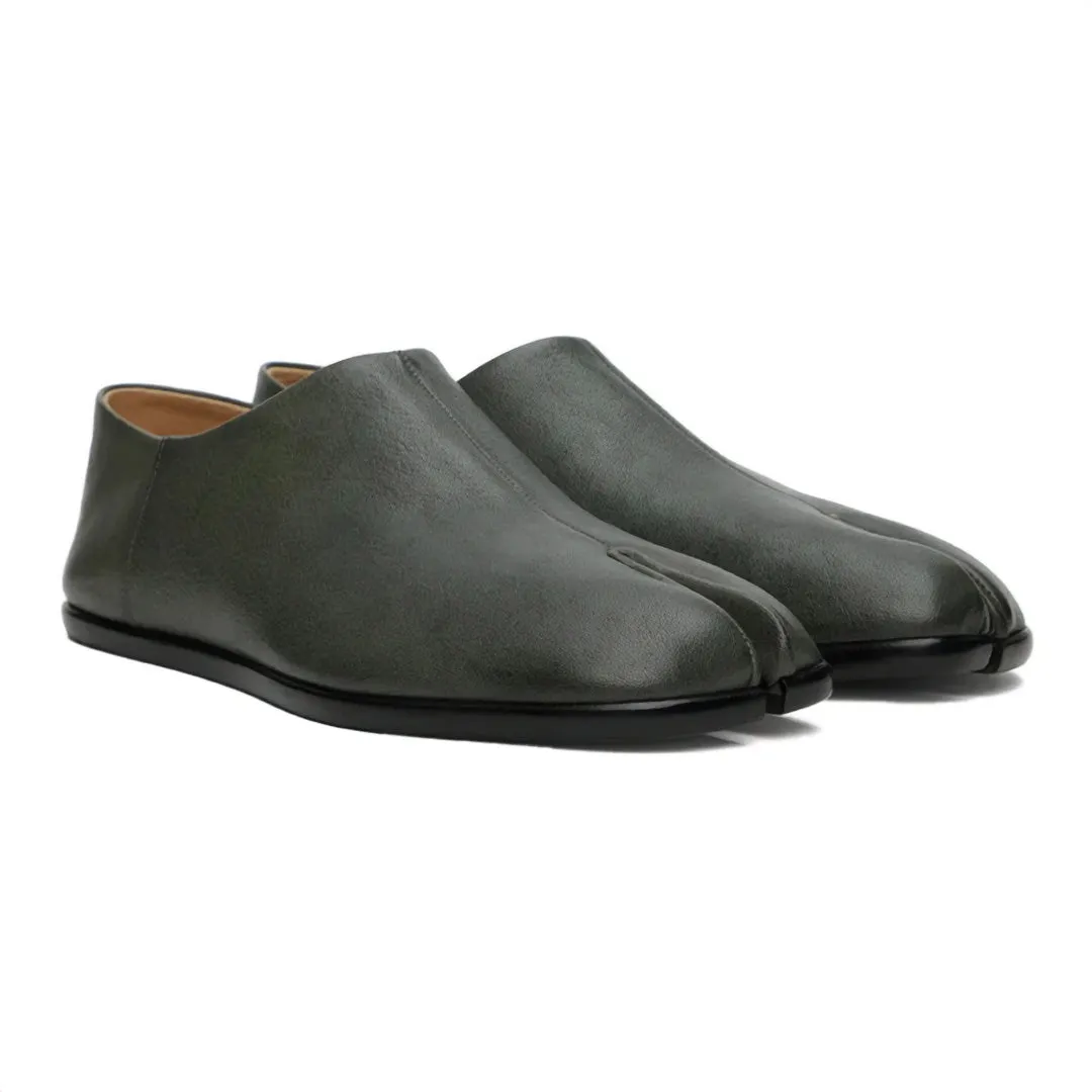 Leather Tabi Loafers