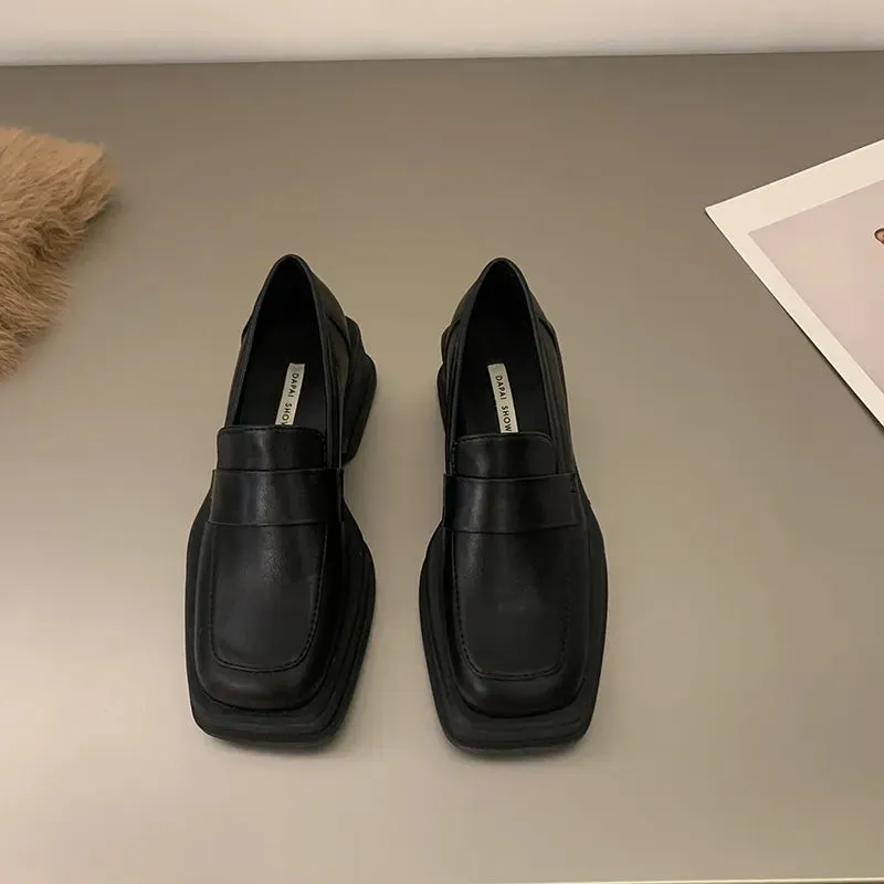 Maija Minimalist Platform Penny Loafers