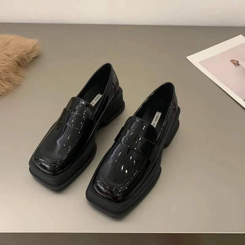 Maija Minimalist Platform Penny Loafers