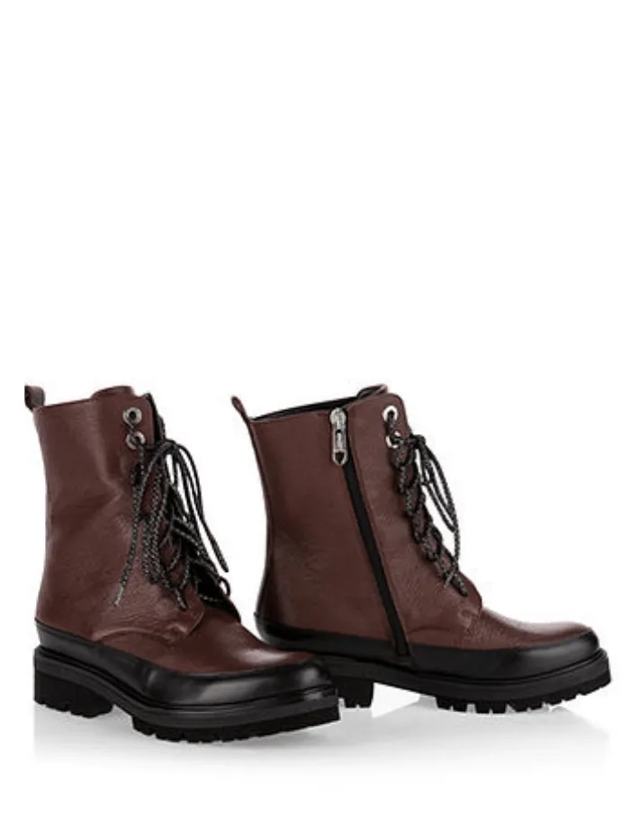 Marc Cain T Cocoa Lace Up Biker Boots RB SB.10 L10 COL 640