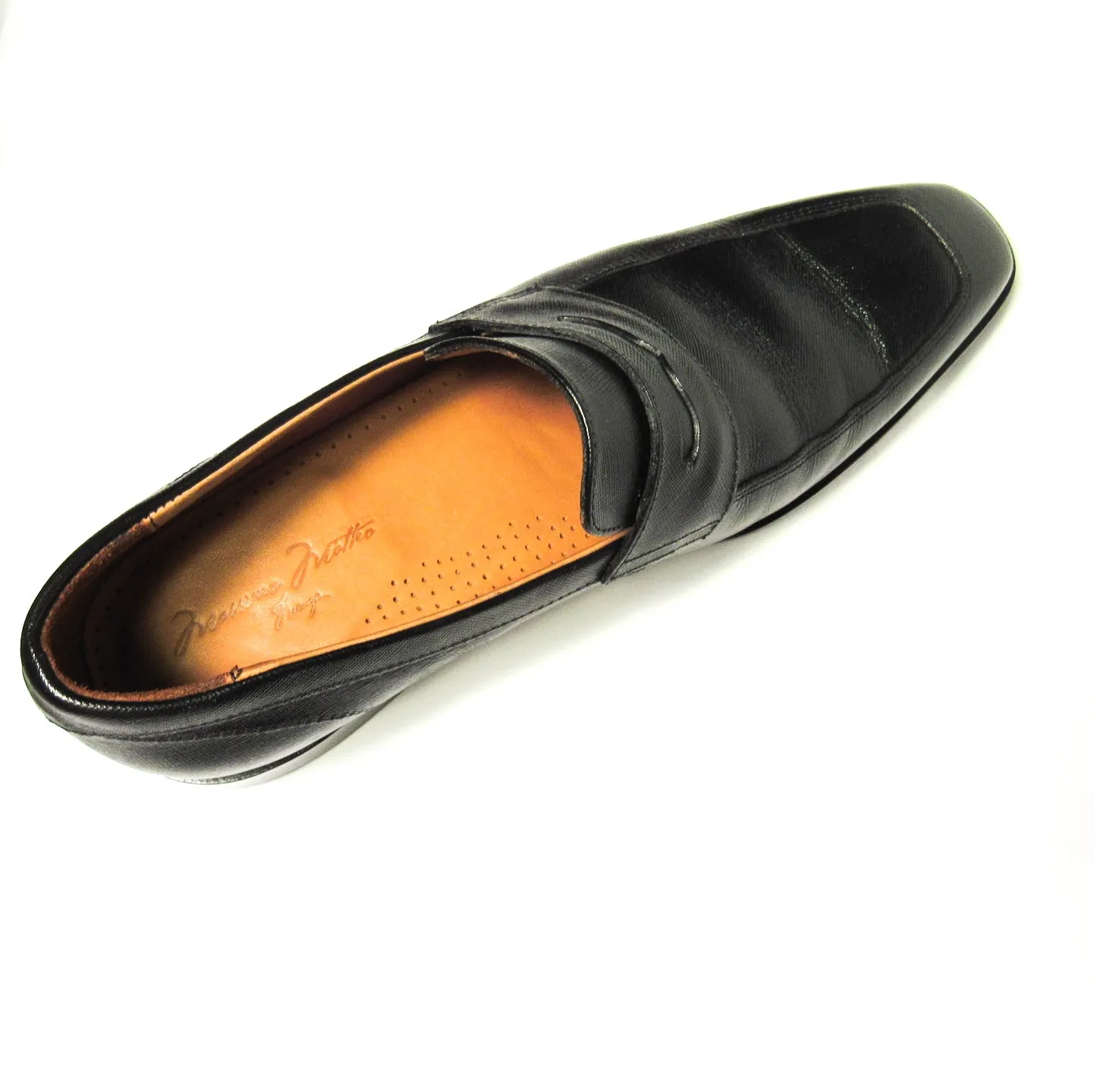 Massimo Matteo Leather Penny Loafers
