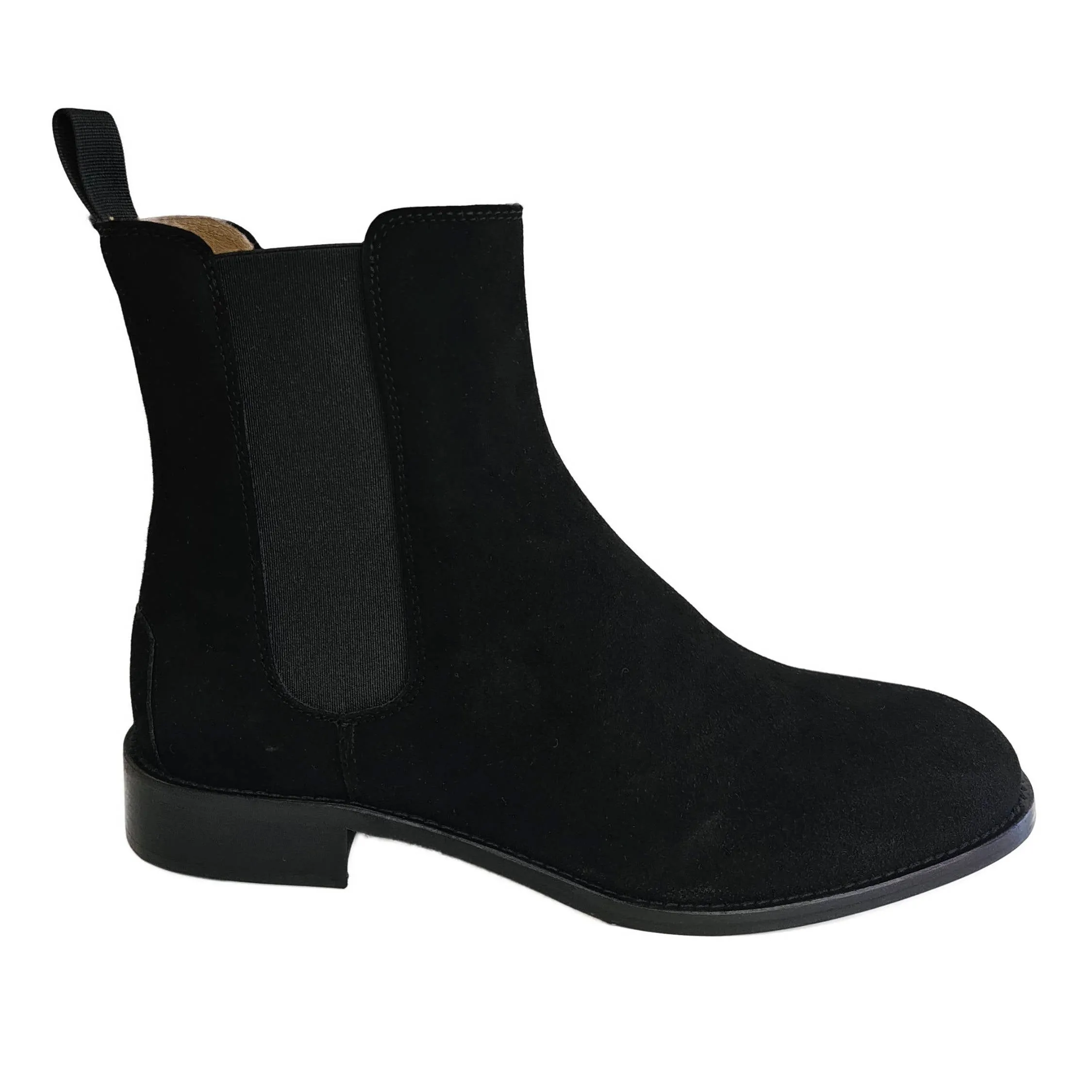 Milliways, Wildleder-Chelseaboots in Schwarz