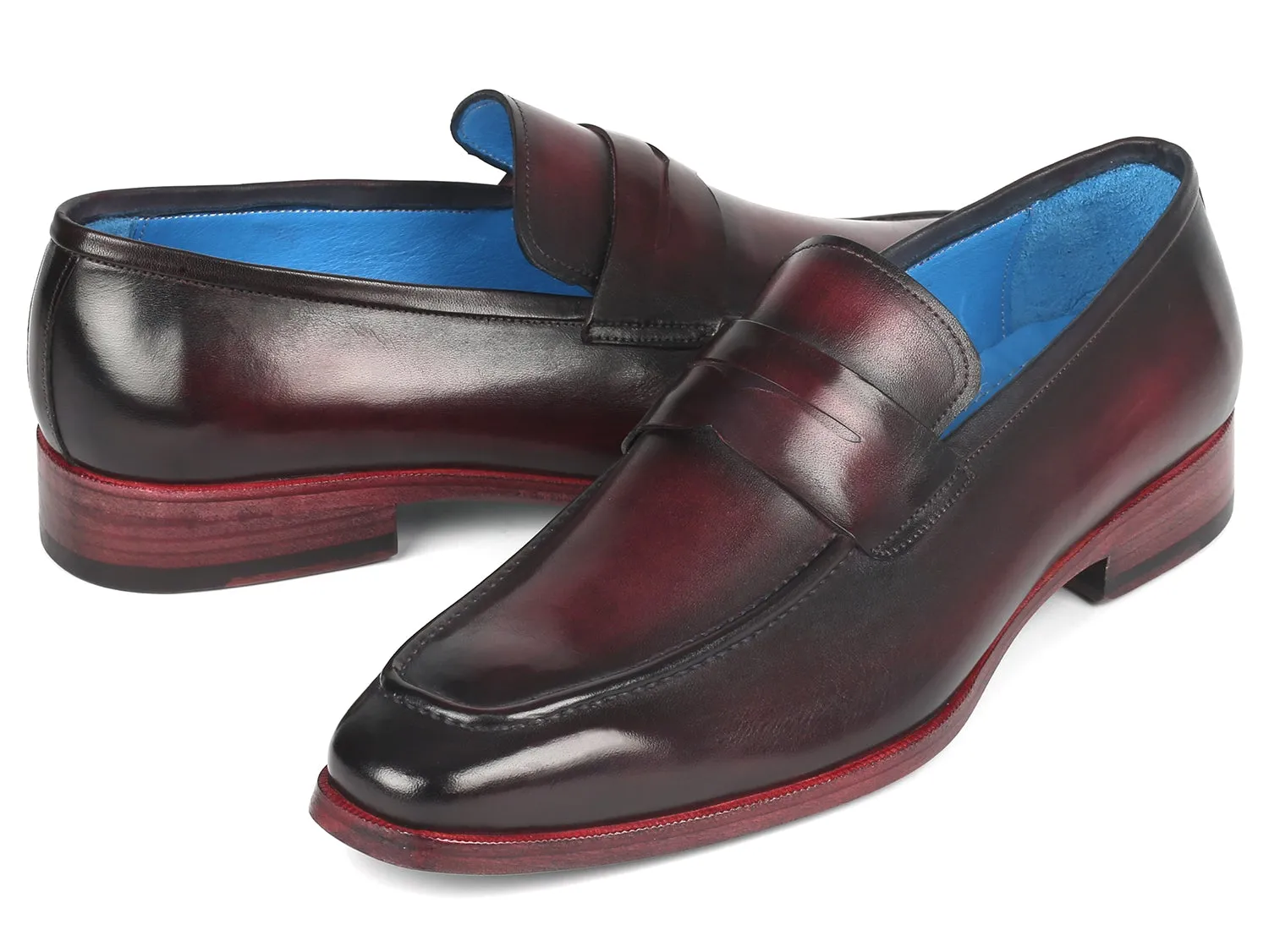 Paul Parkman Purple Penny Loafers