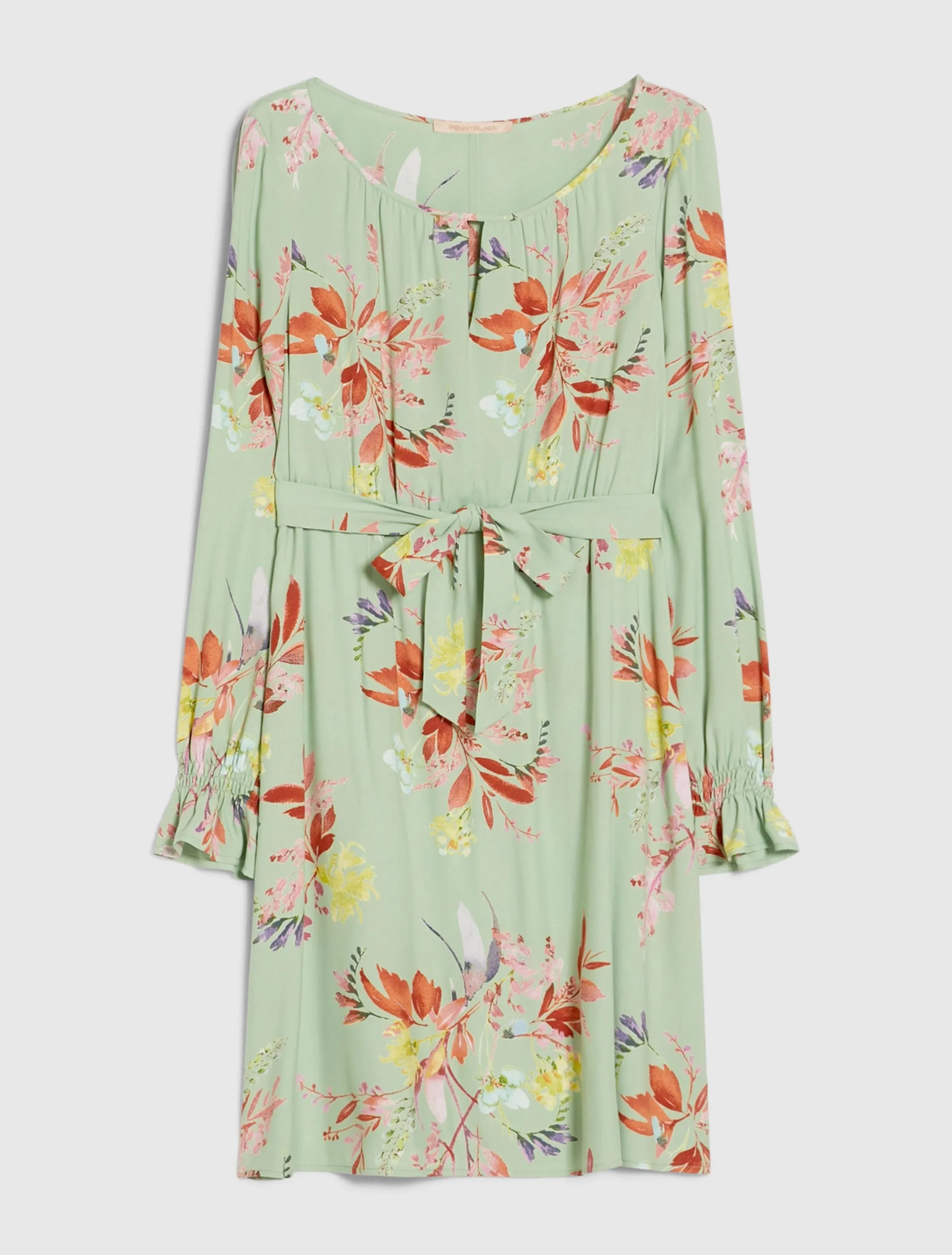 Penny Black Viscose Sable Dress | Sagre Green