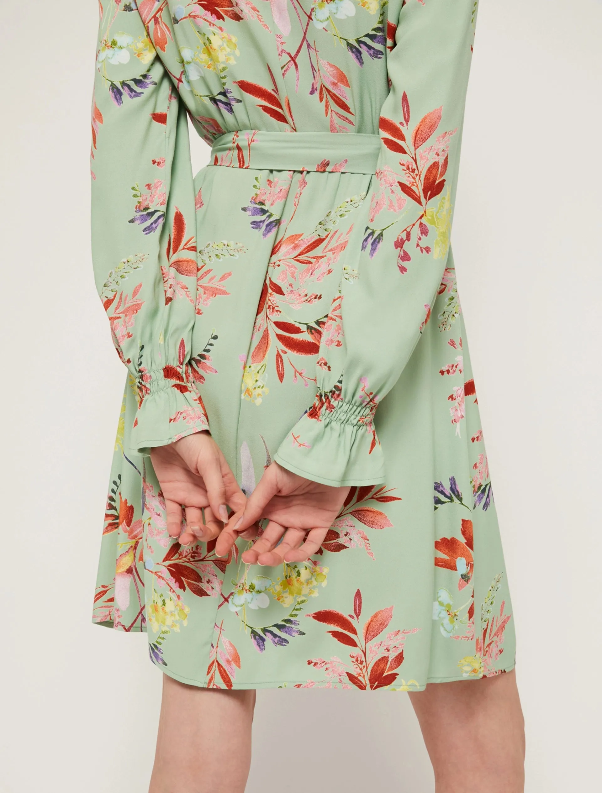Penny Black Viscose Sable Dress | Sagre Green