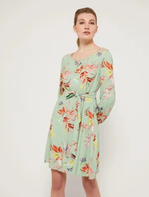 Penny Black Viscose Sable Dress | Sagre Green
