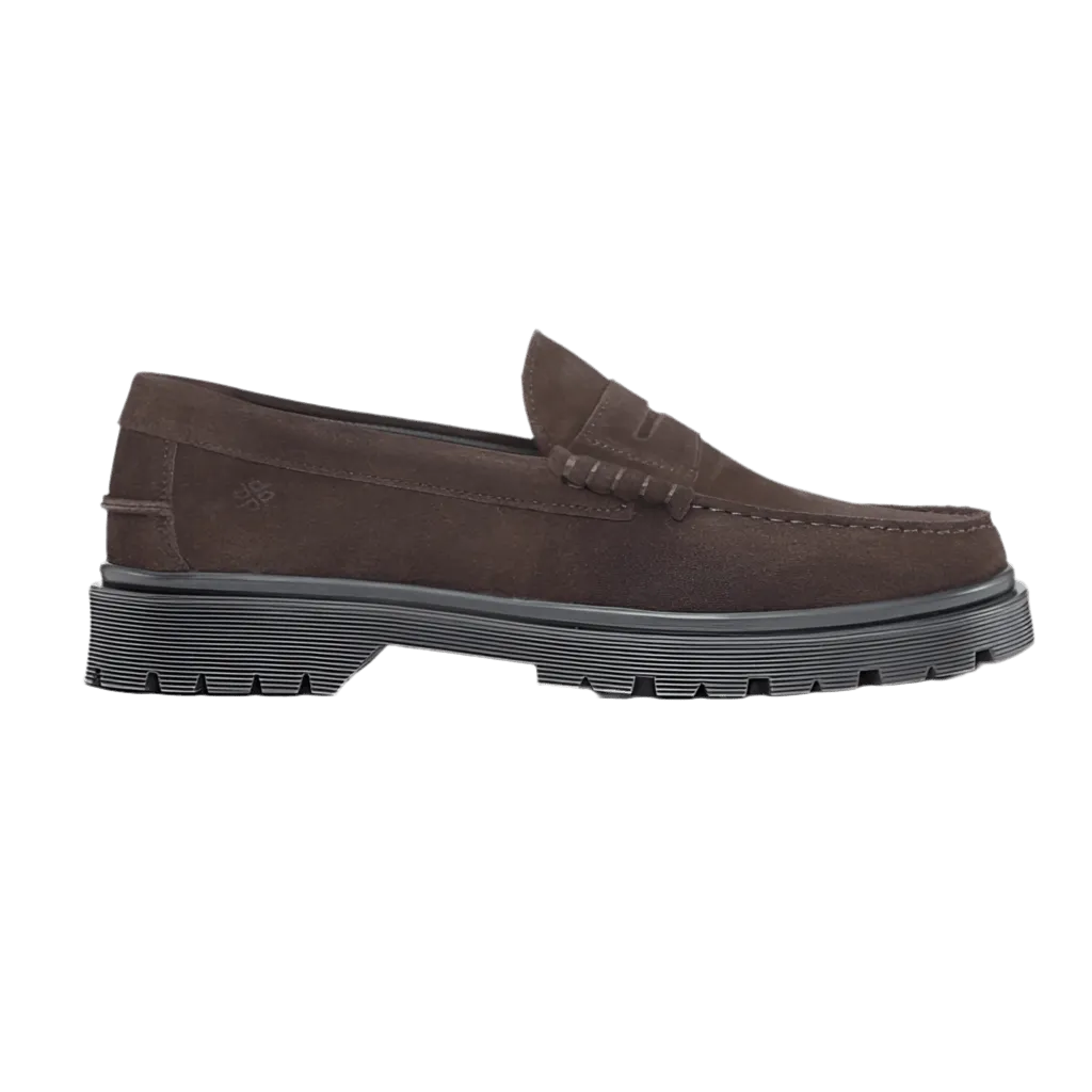 Playboy Austin Brown suede loafers