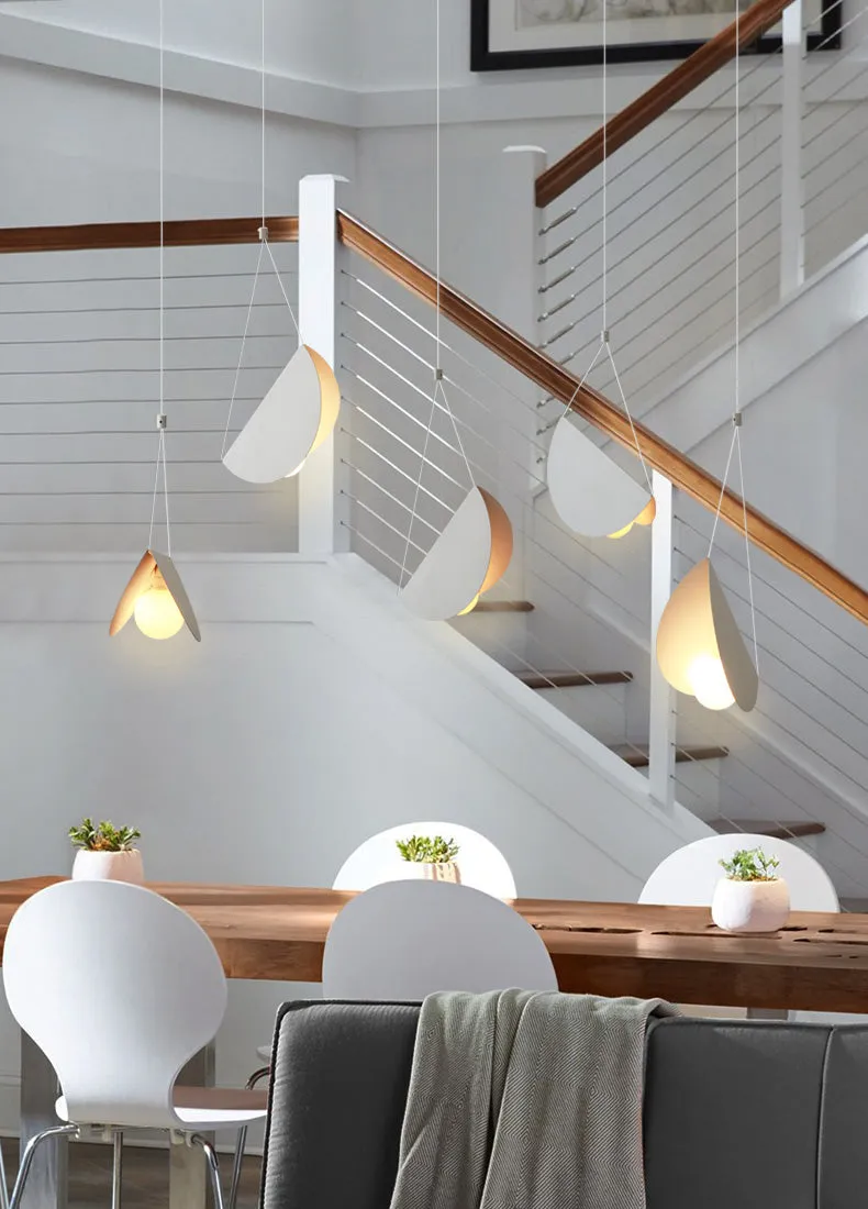 White Glider Minimalist Line Pendant Light